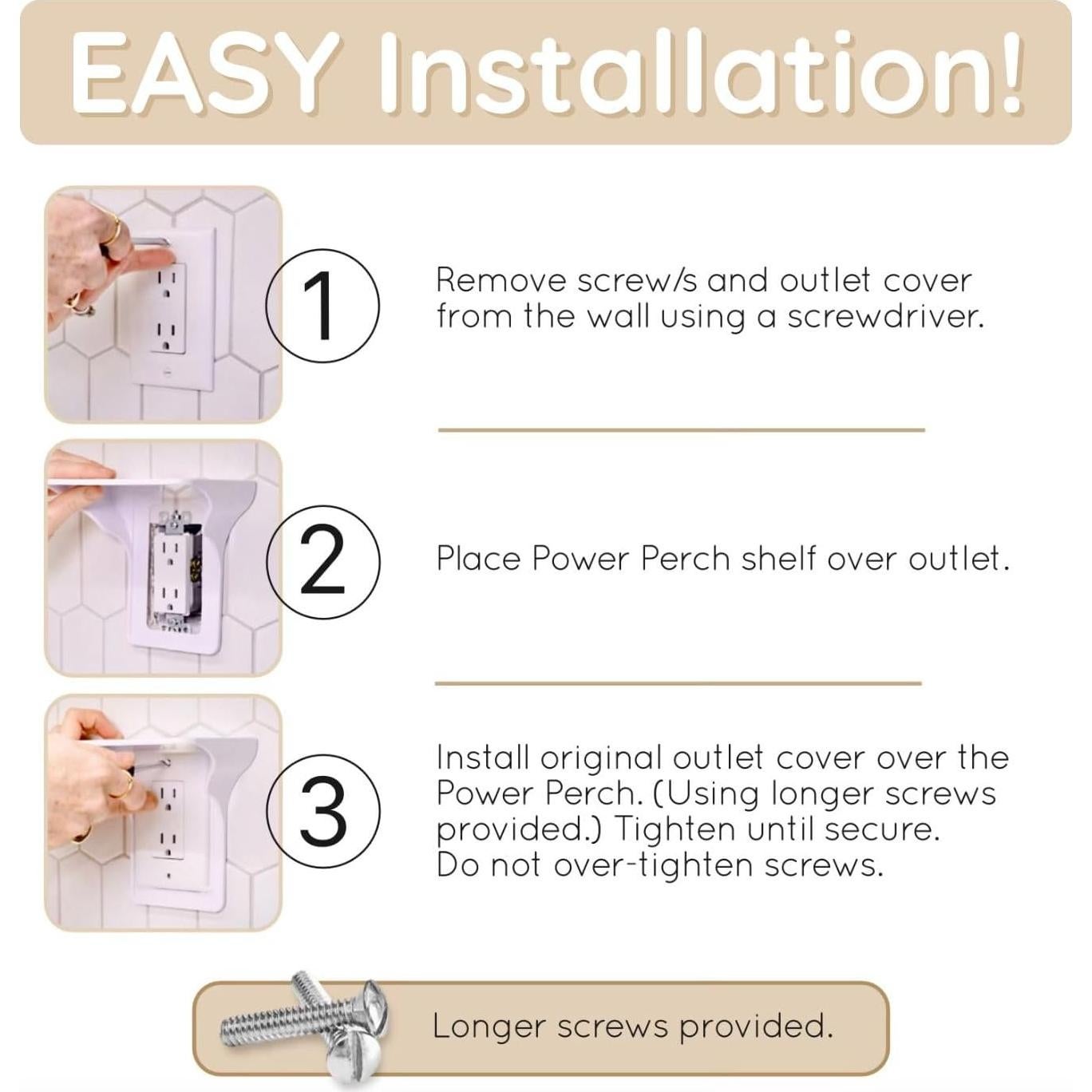 Estante de Pared Power Perch Storage Theory - Blanco, 4.5 kg