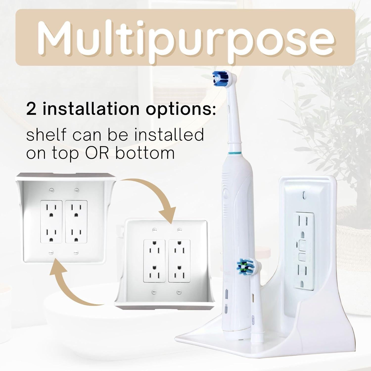 Estante de Pared Power Perch Storage Theory - Blanco, 4.5 kg