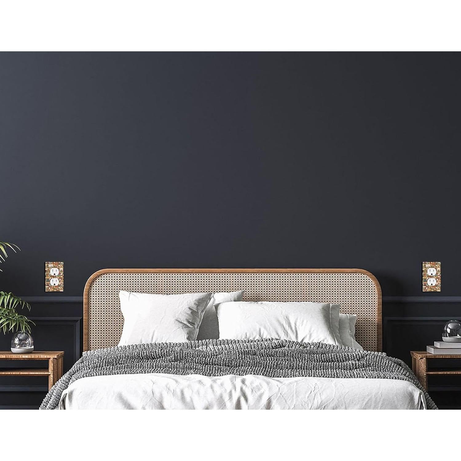 Cat Bookshelf Wall Plate Covers Sleeping Kitten Library Books Box Camera Flowers 1-Gang Outlet Cover Switch Plug Duplex Home Decorative Office