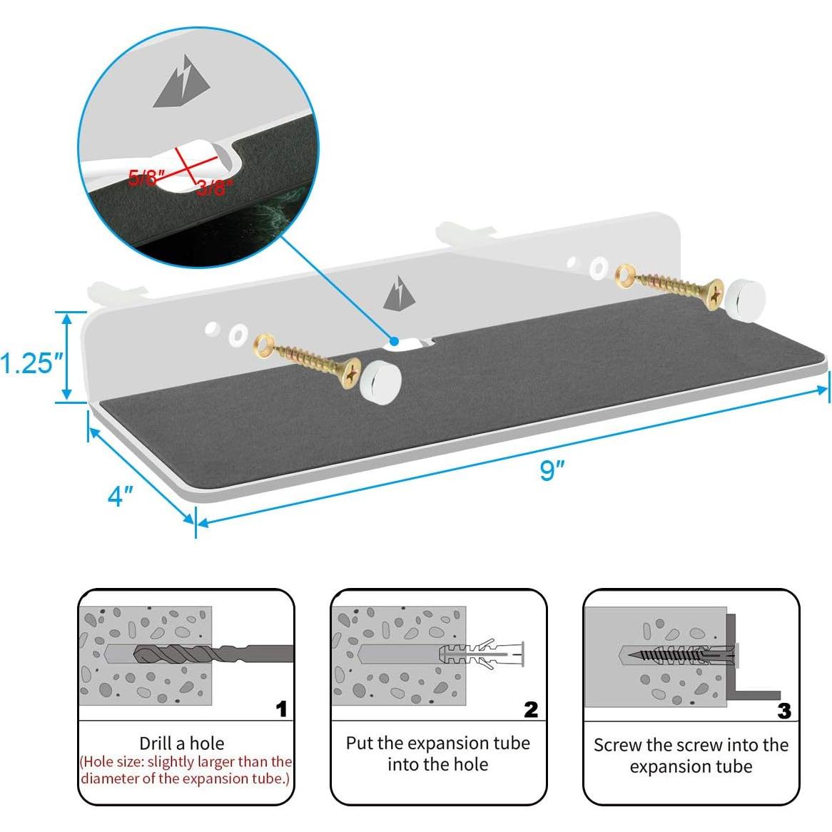 Soporte de Estante de Pared TXEsign Blanco para Altavoces 23 cm