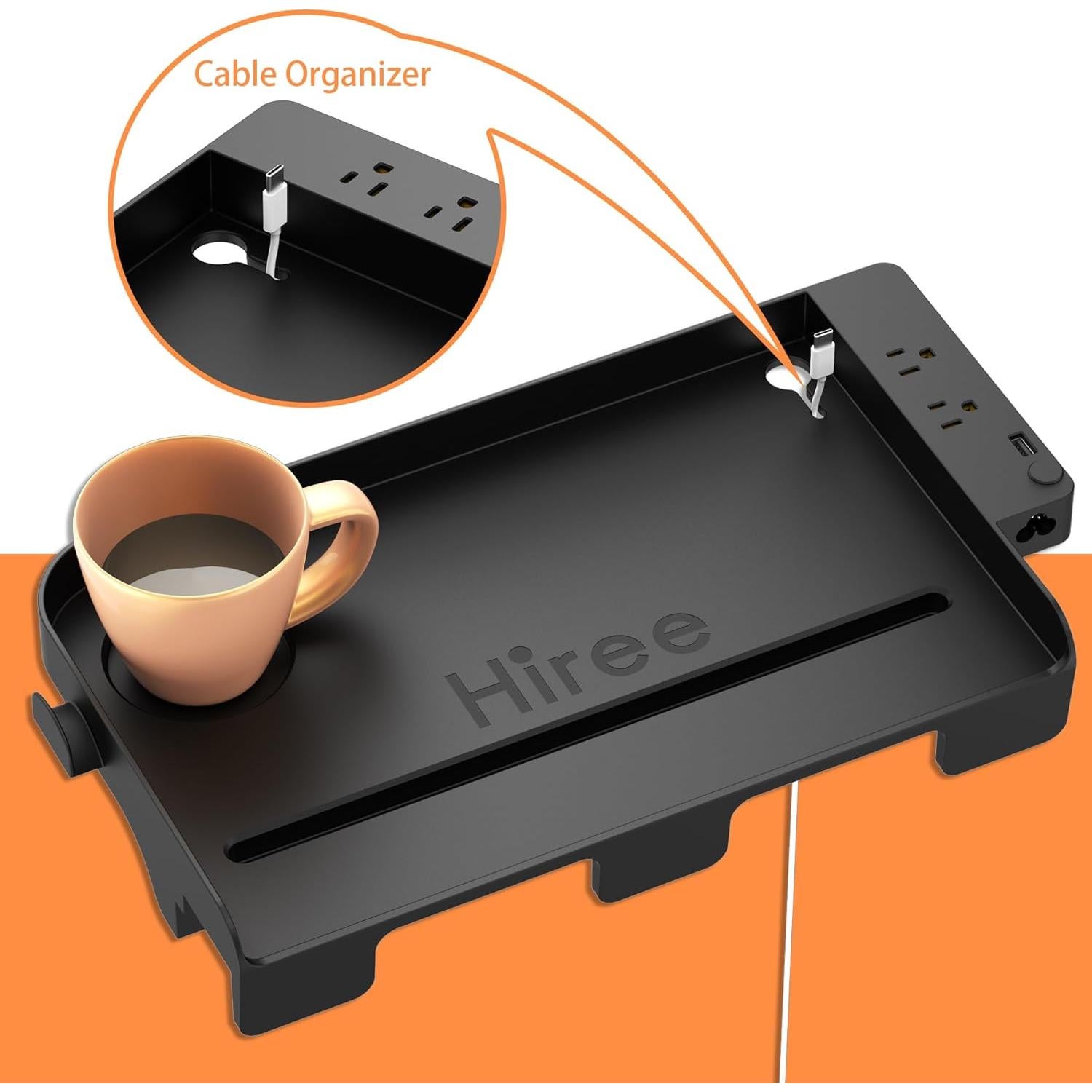 Estante Lateral para Cama Litera Hiree con Carga USB y Enchufes