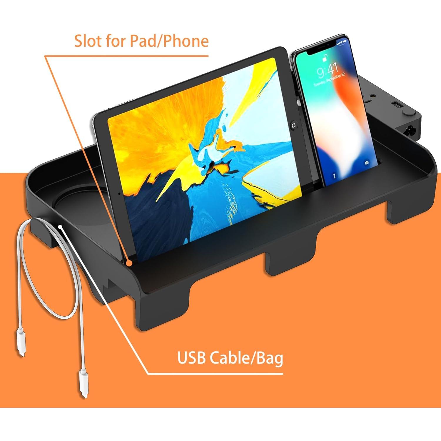 Estante Lateral para Cama Litera Hiree con Carga USB y Enchufes