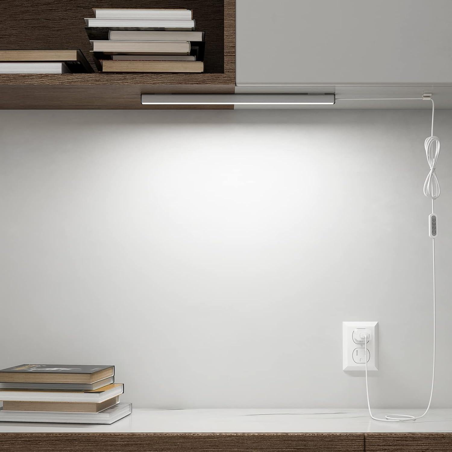 ASOKO Luz LED Bajo Gabinete 36.83 cm Regulable 3 Colores