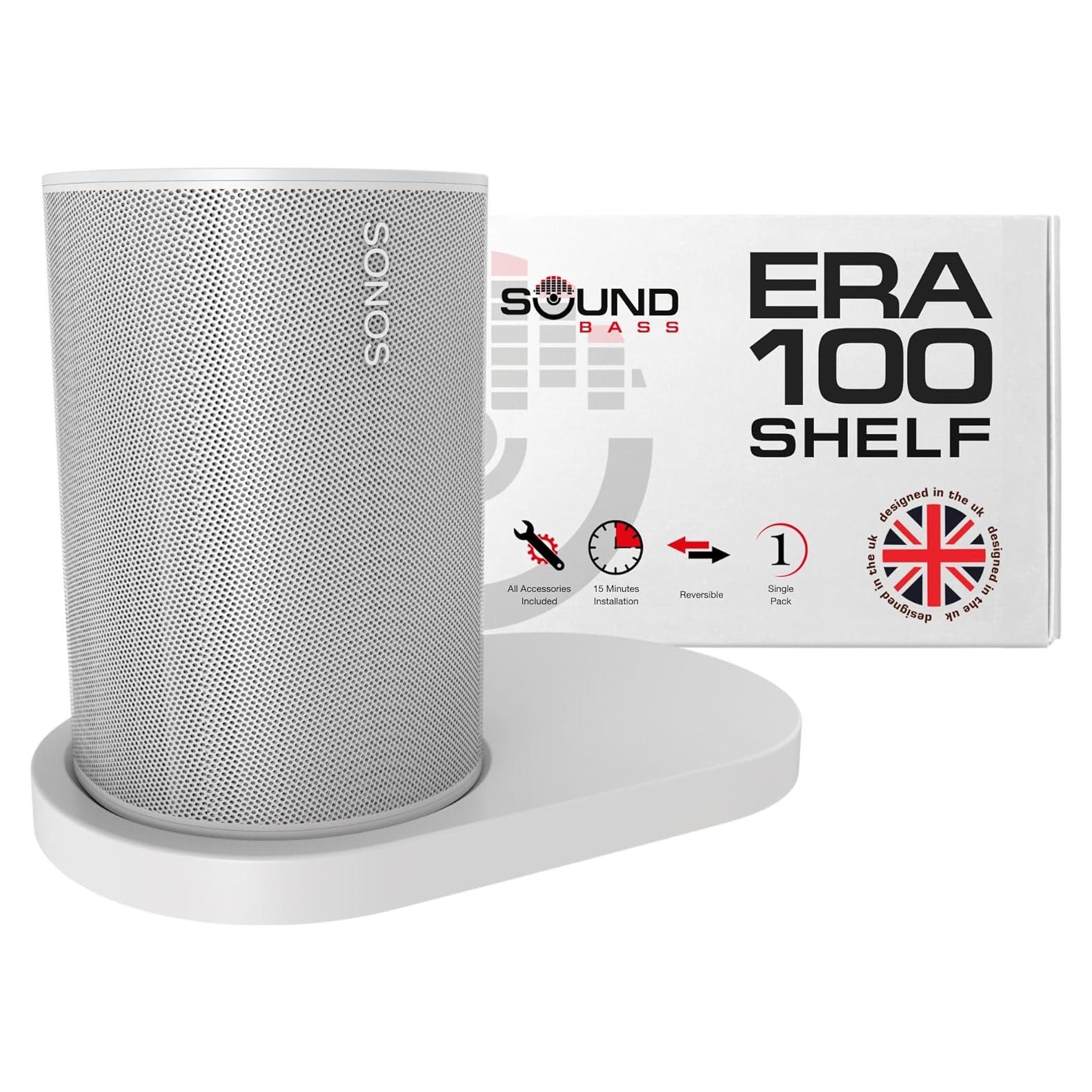 Soporte de Pared Soundbass para Altavoz Sonos ERA100 Blanco