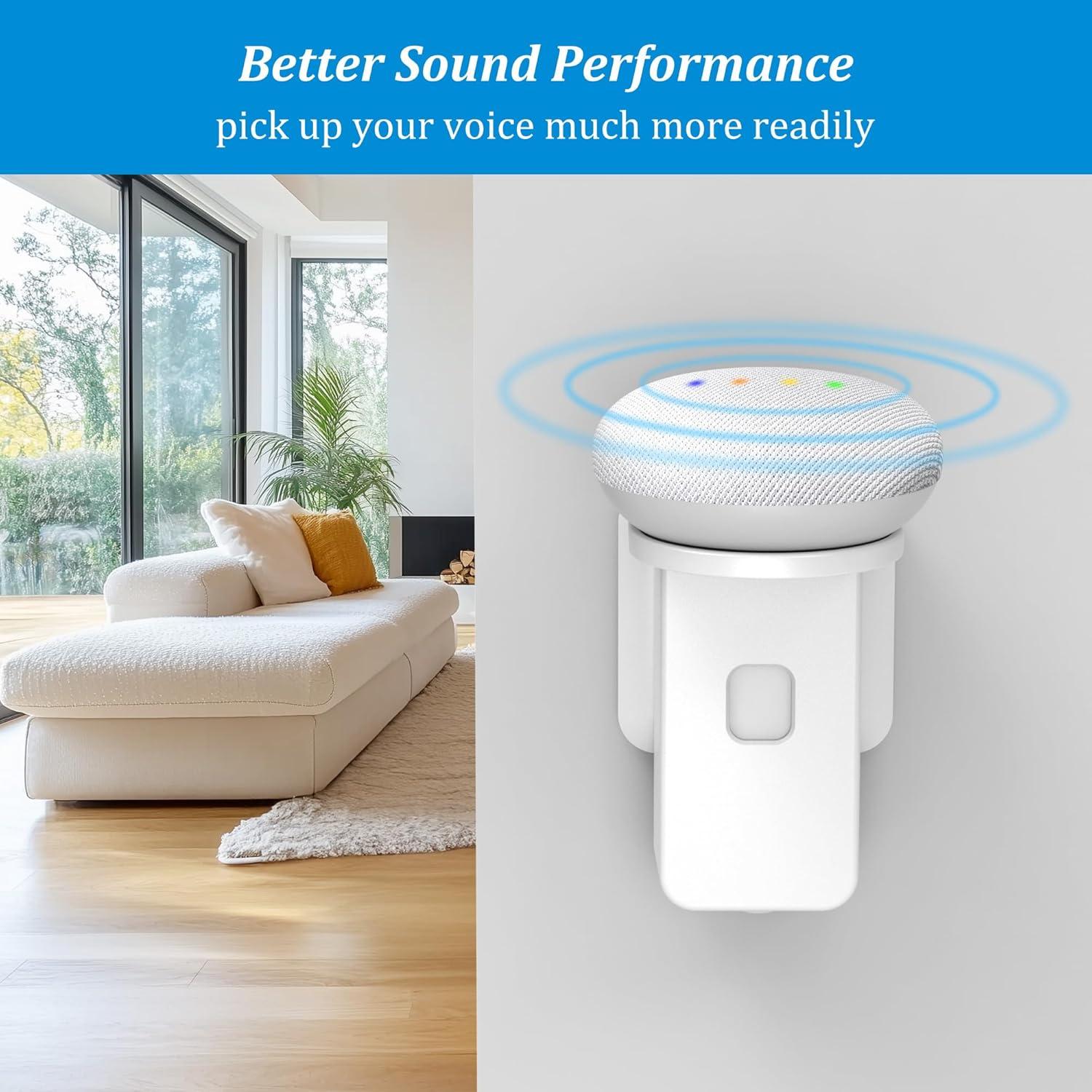 Soporte de Pared PlusAcc para Dot 5ta Gen y Nest Mini - Blanco