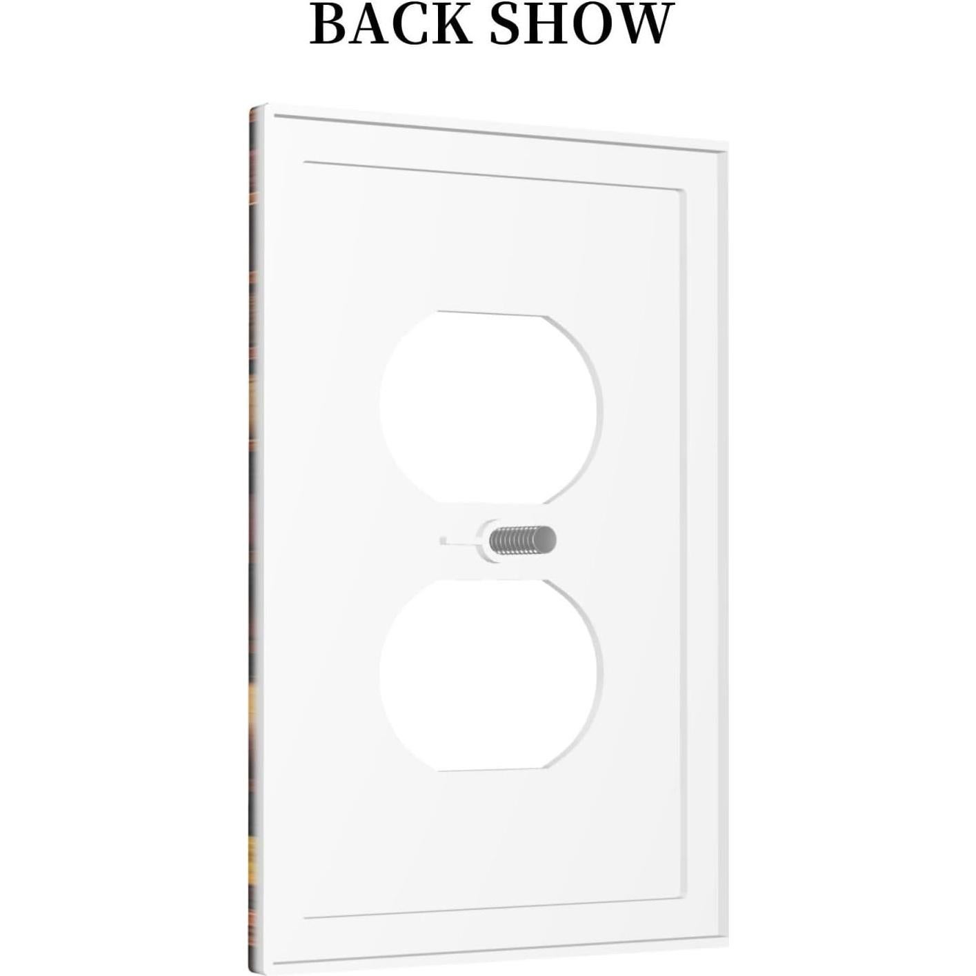 Placa de Interruptor Decorativa Yamxbfa 1 Gang Estante Libros