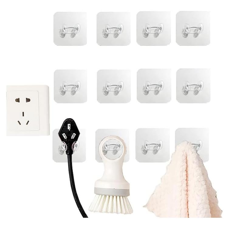 Soporte de Enchufe de Poder CARURLIFF 12 PCS Transparente