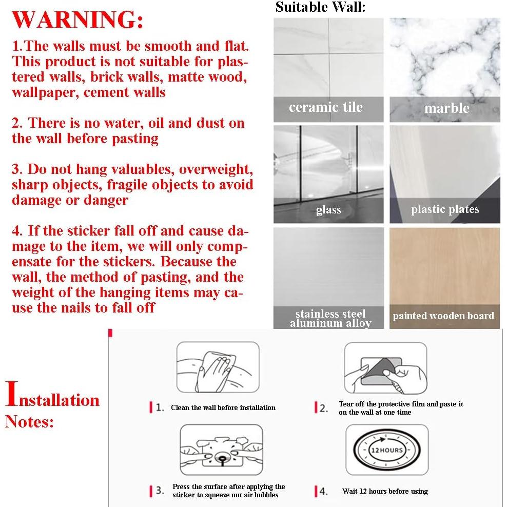 Soporte de Enchufe de Poder CARURLIFF 12 PCS Transparente