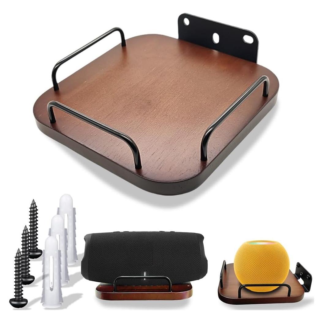 Soporte de Pared Universal para Altavoces - Counlisha - Nogal