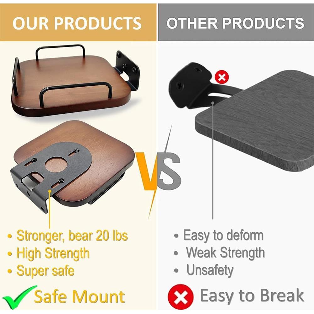 Soporte de Pared Universal para Altavoces - Counlisha - Nogal