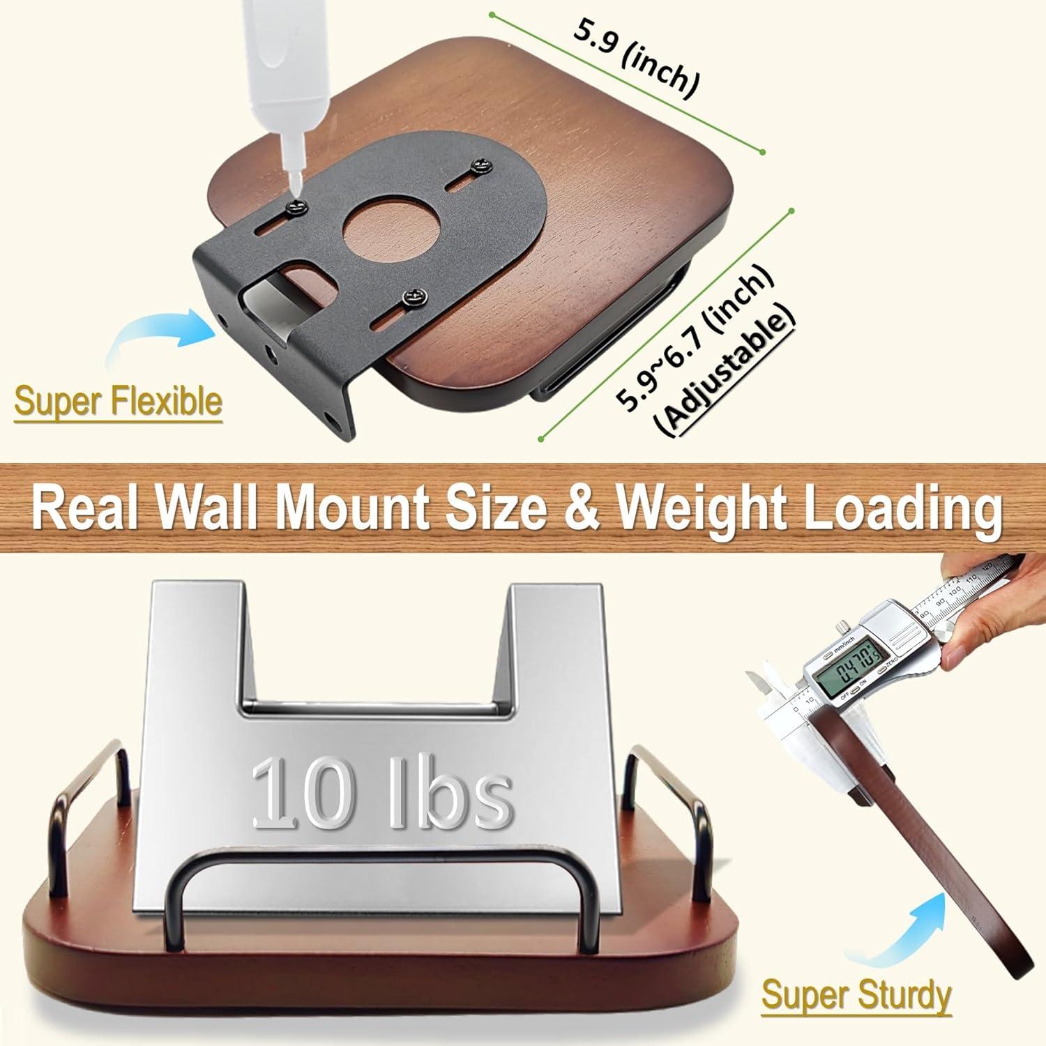 Soporte de Pared Universal para Altavoces - Counlisha - Nogal