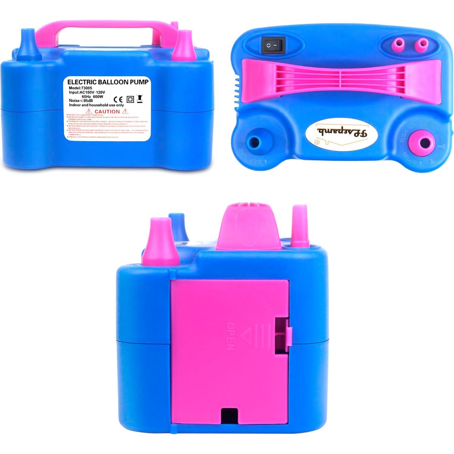 Bomba de Globos Eléctrica FLSEPAMB Doble Boquilla 600W