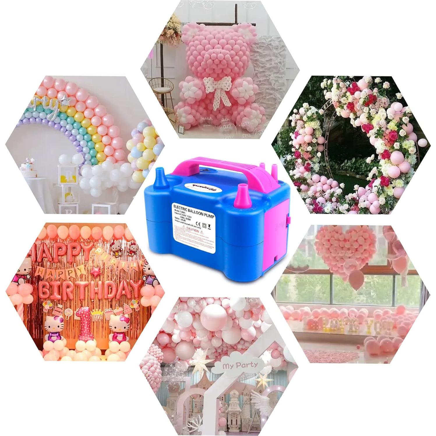 Bomba de Globos Eléctrica FLSEPAMB Doble Boquilla 600W