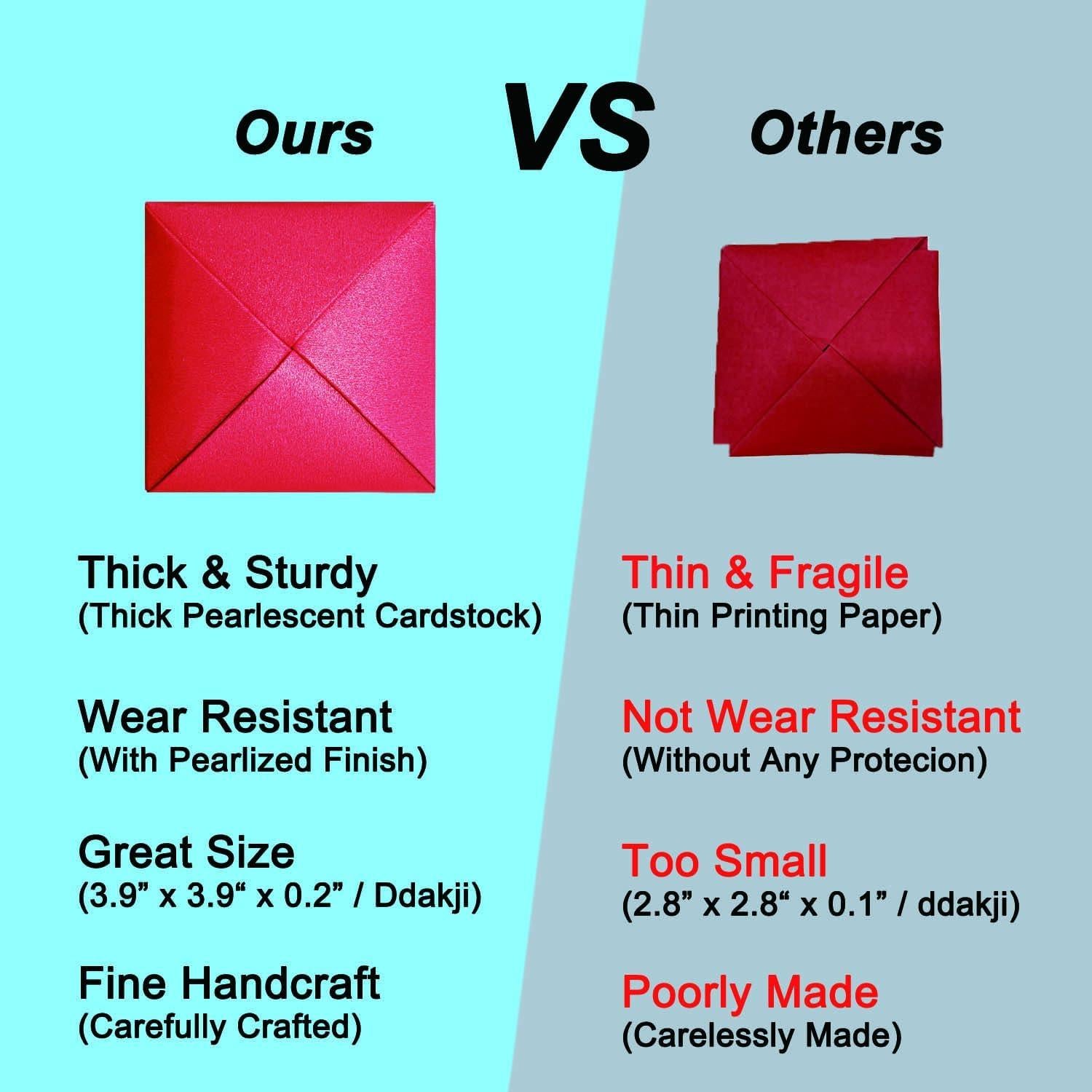 Juego de Ddakji Coreano - Set de Cartón Premium para Diversión Familiar