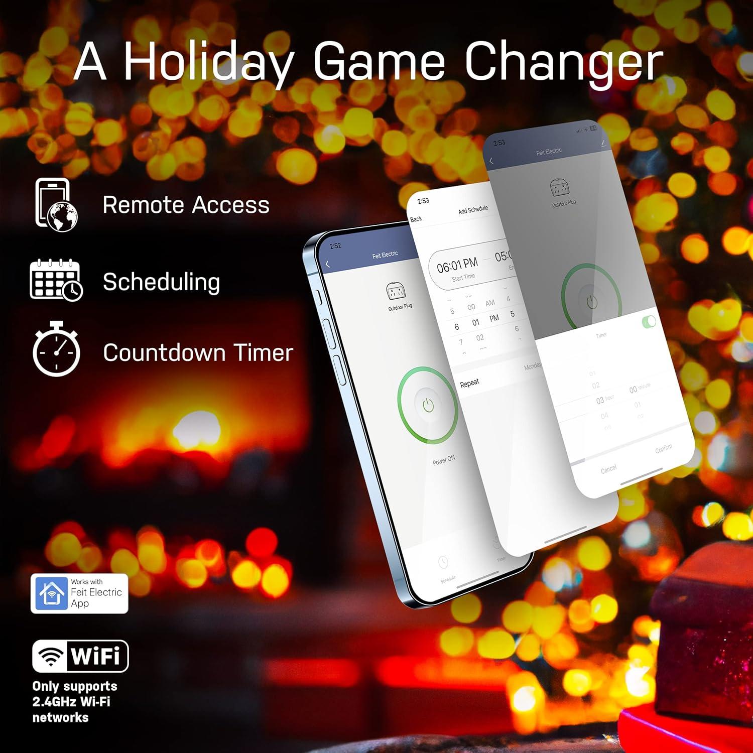 Enchufe Inteligente Feit Electric WiFi 15A Control Remoto