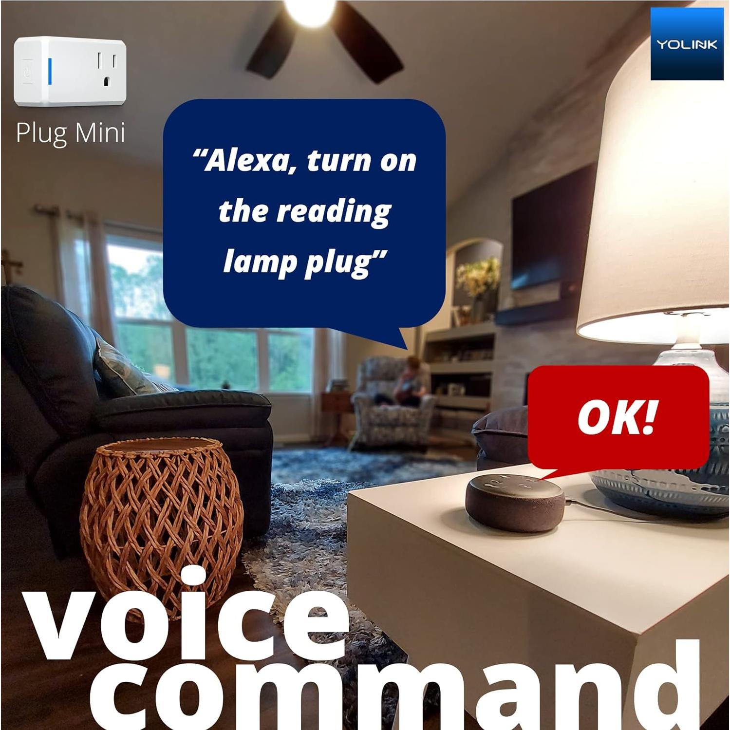 Enchufe Inteligente YoLink YS6604-UC, Control Remoto, 402m