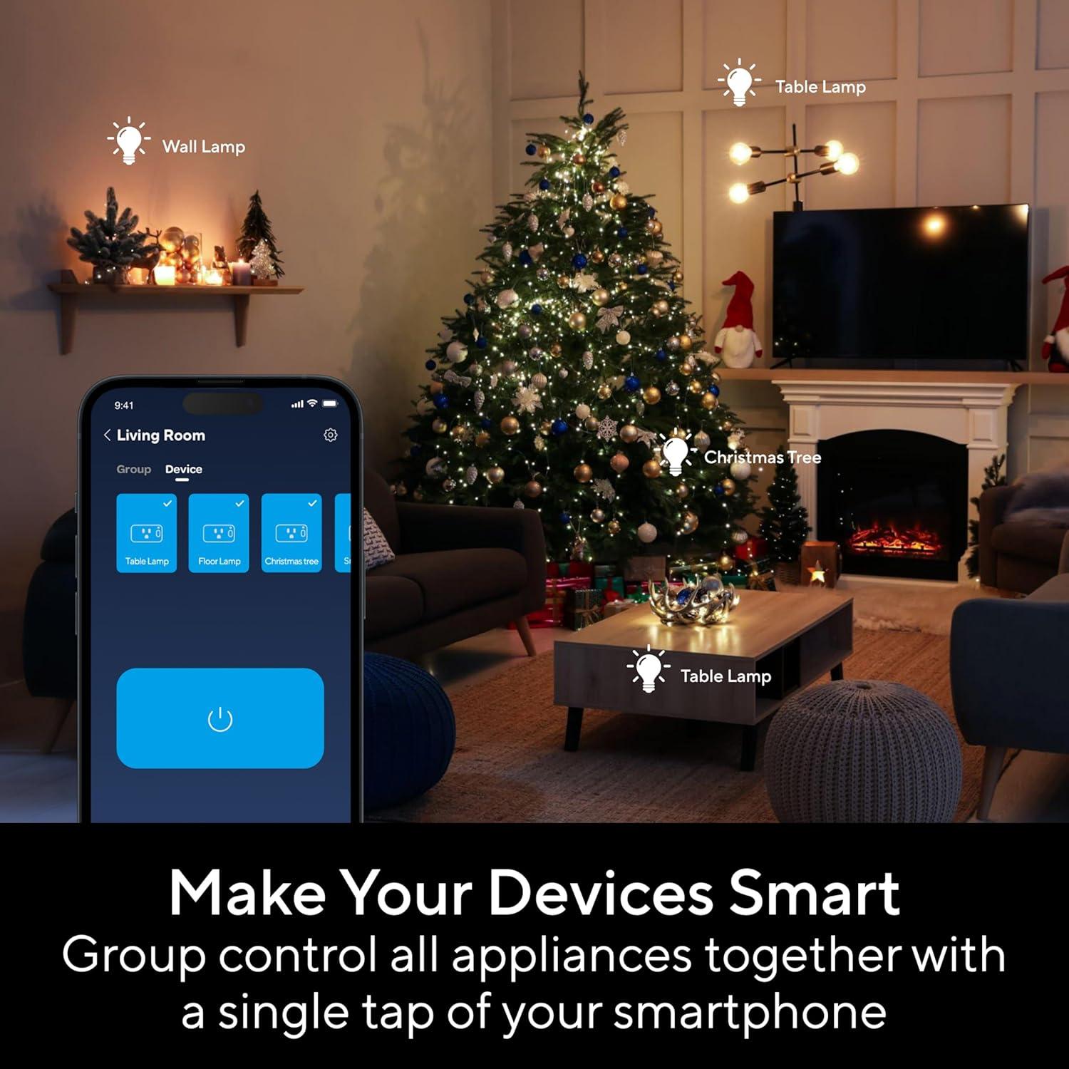 Enchufe Inteligente UTEC 15A Wi-Fi 2.4GHz Control Remoto