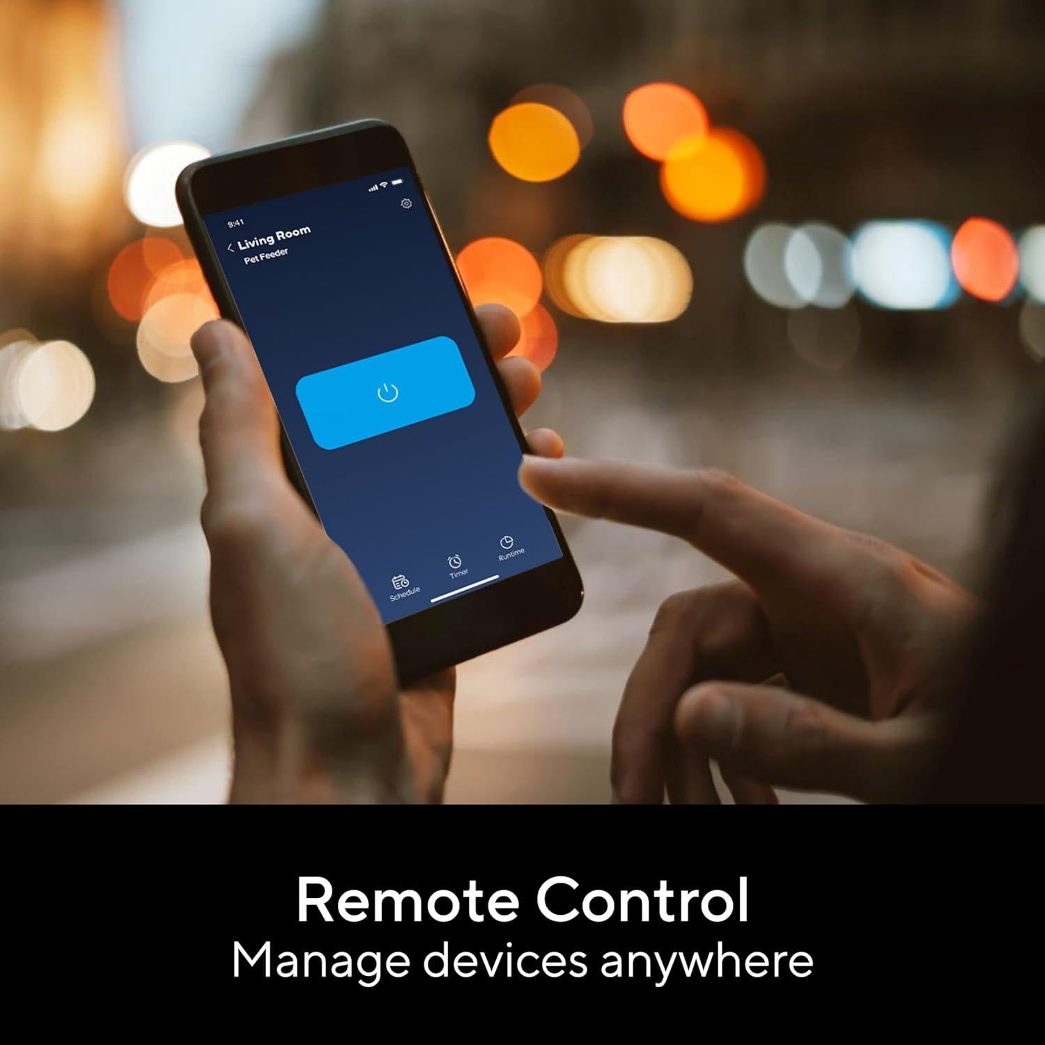 Enchufe Inteligente UTEC 15A Wi-Fi 2.4GHz Control Remoto