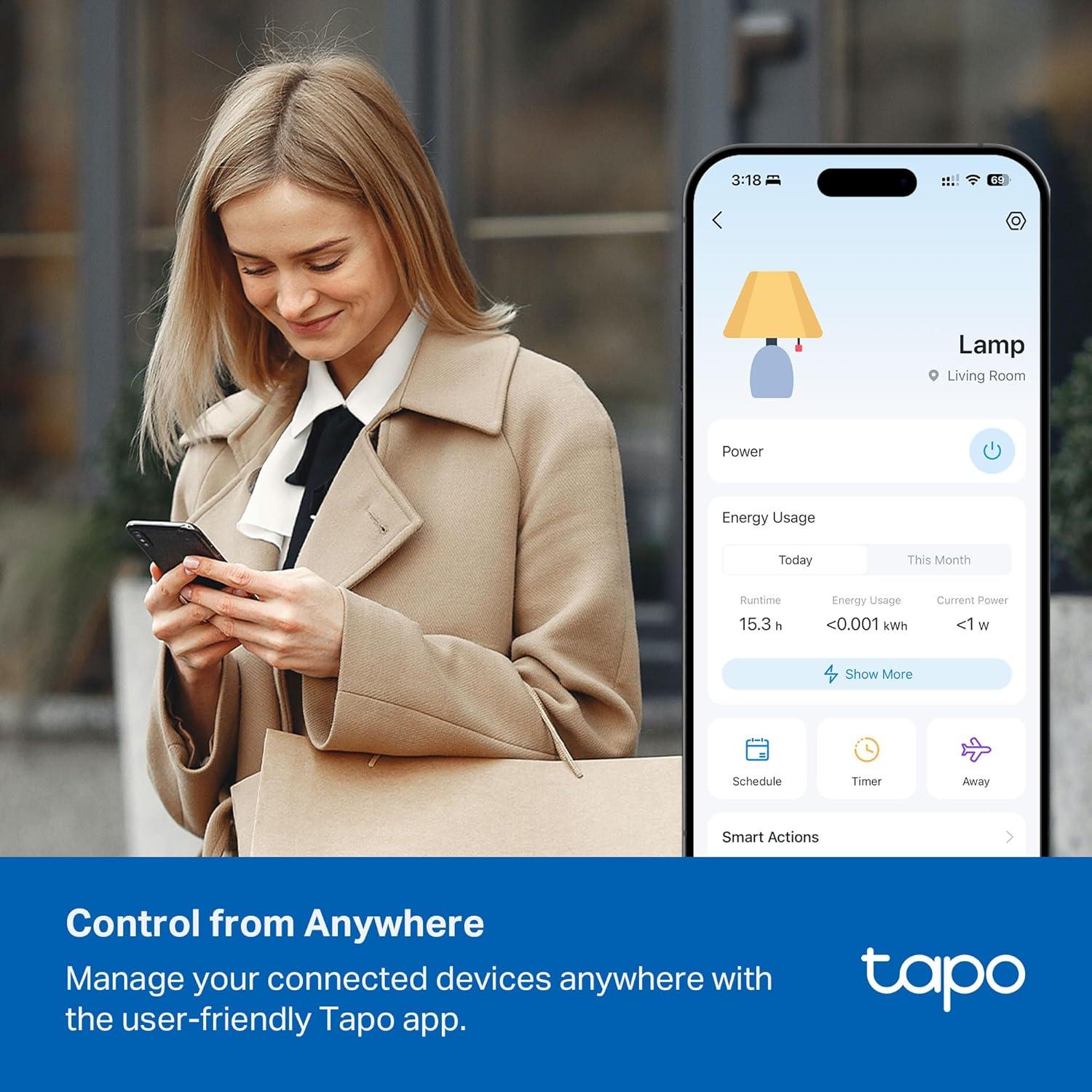 Regleta Inteligente TP-Link Tapo P316M 6 Salidas CA y 3 USB