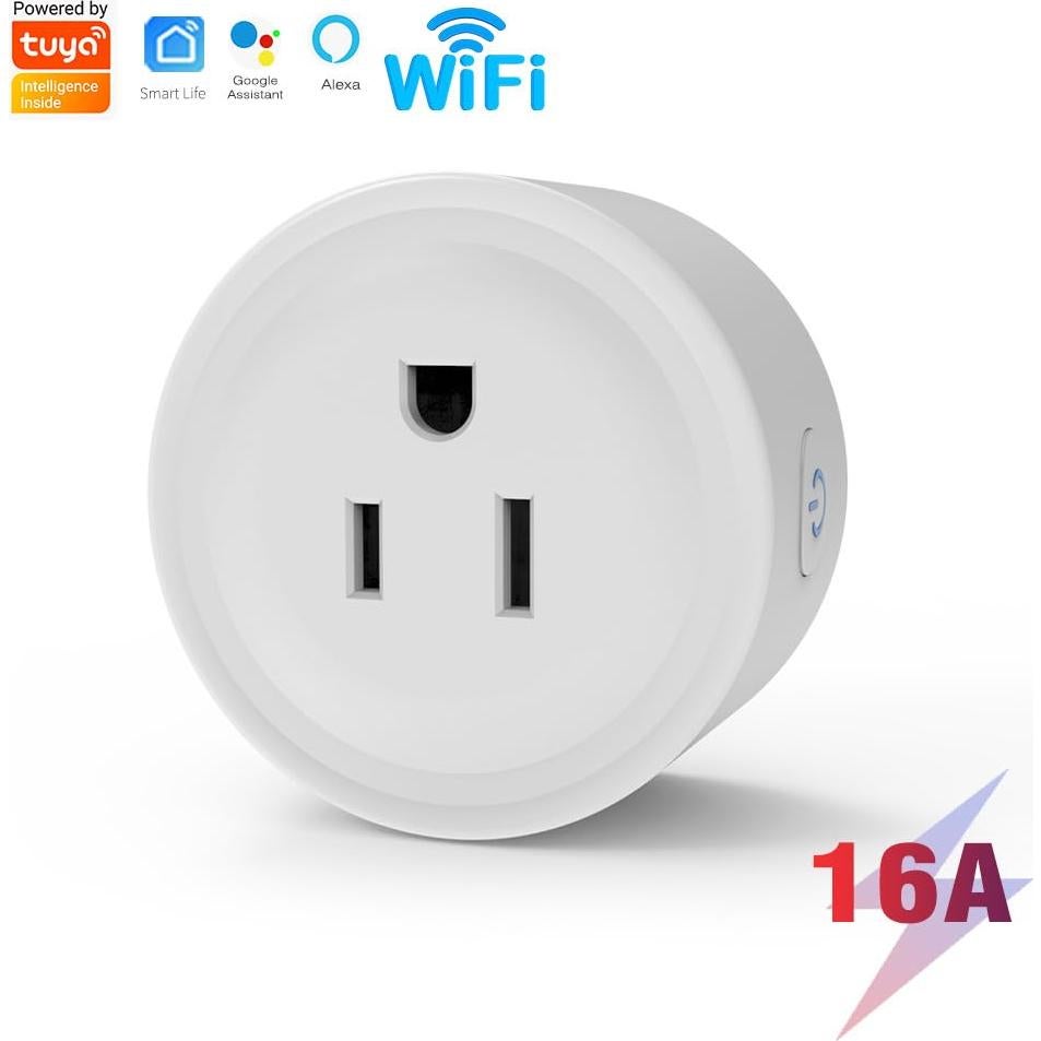 Enchufe Inteligente Wi-Fi Mini 16A PBDQ, Control Remoto y Temporizador
