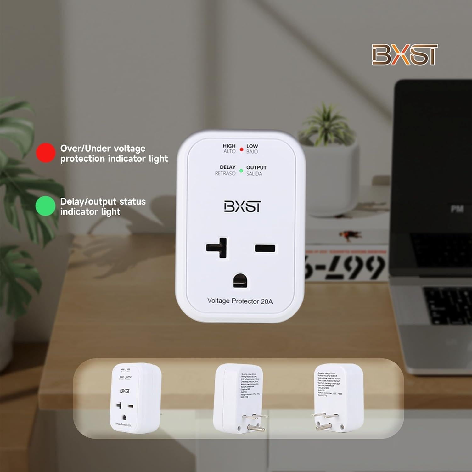 Protector de Sobretensión BXST 220V 20A 140J para Electrodomésticos