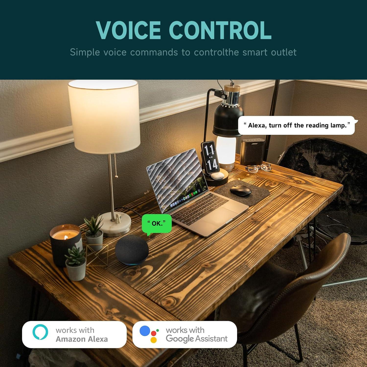 Enchufe Inteligente TOPELER WiFi 2 Puertos Control Individual 15A