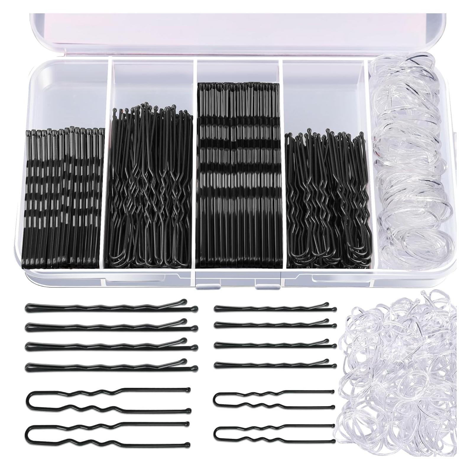 Set de Horquillas Negras y Bandas para el Cabello Teenitor