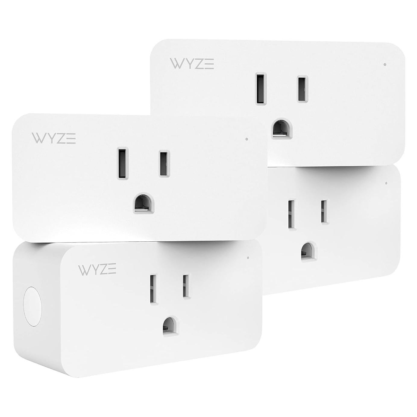 Enchufe Inteligente WiFi Wyze WLPP1-4, Paquete de 4, Blanco