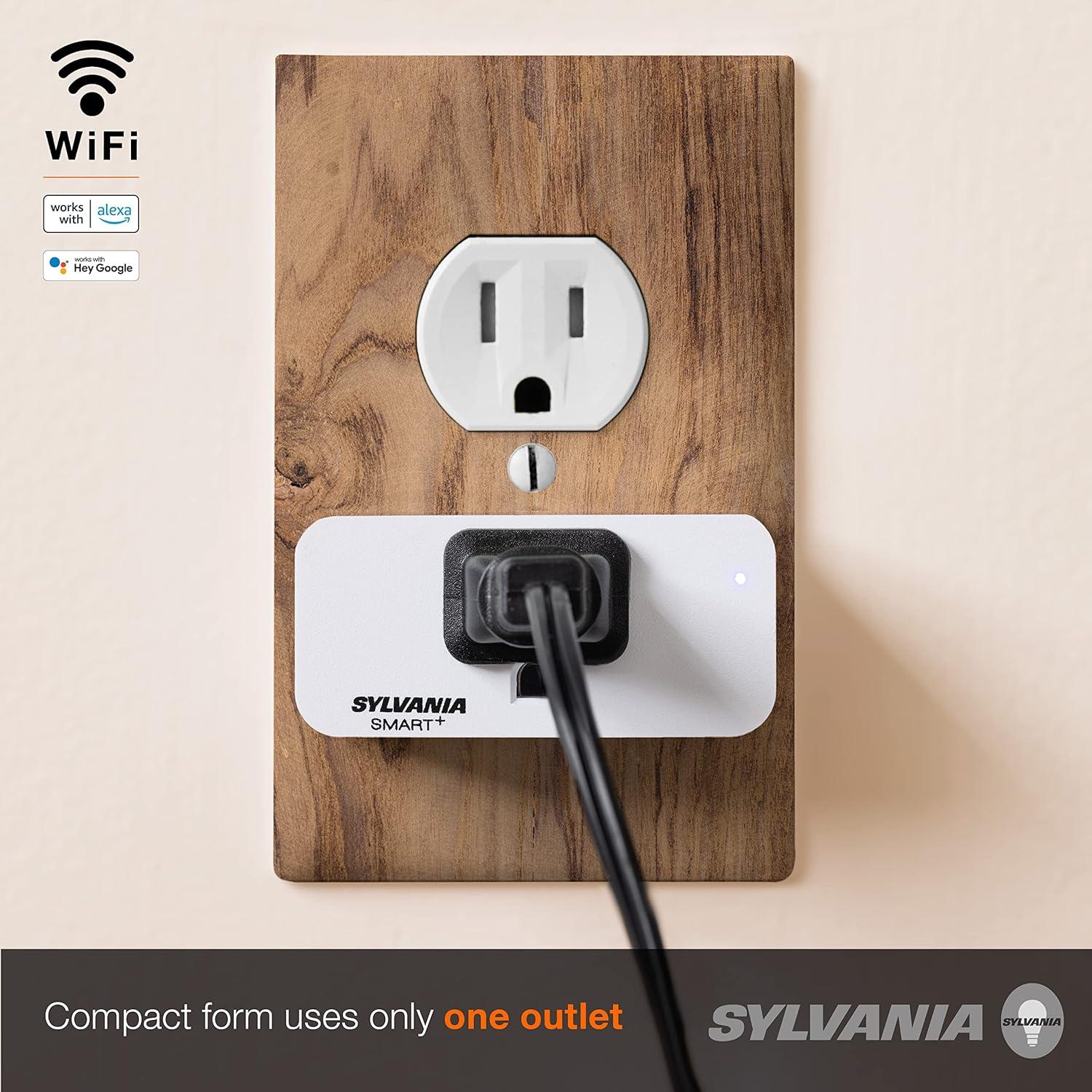 Enchufe Inteligente Wifi SYLVANIA 4 Unidades Control por Voz