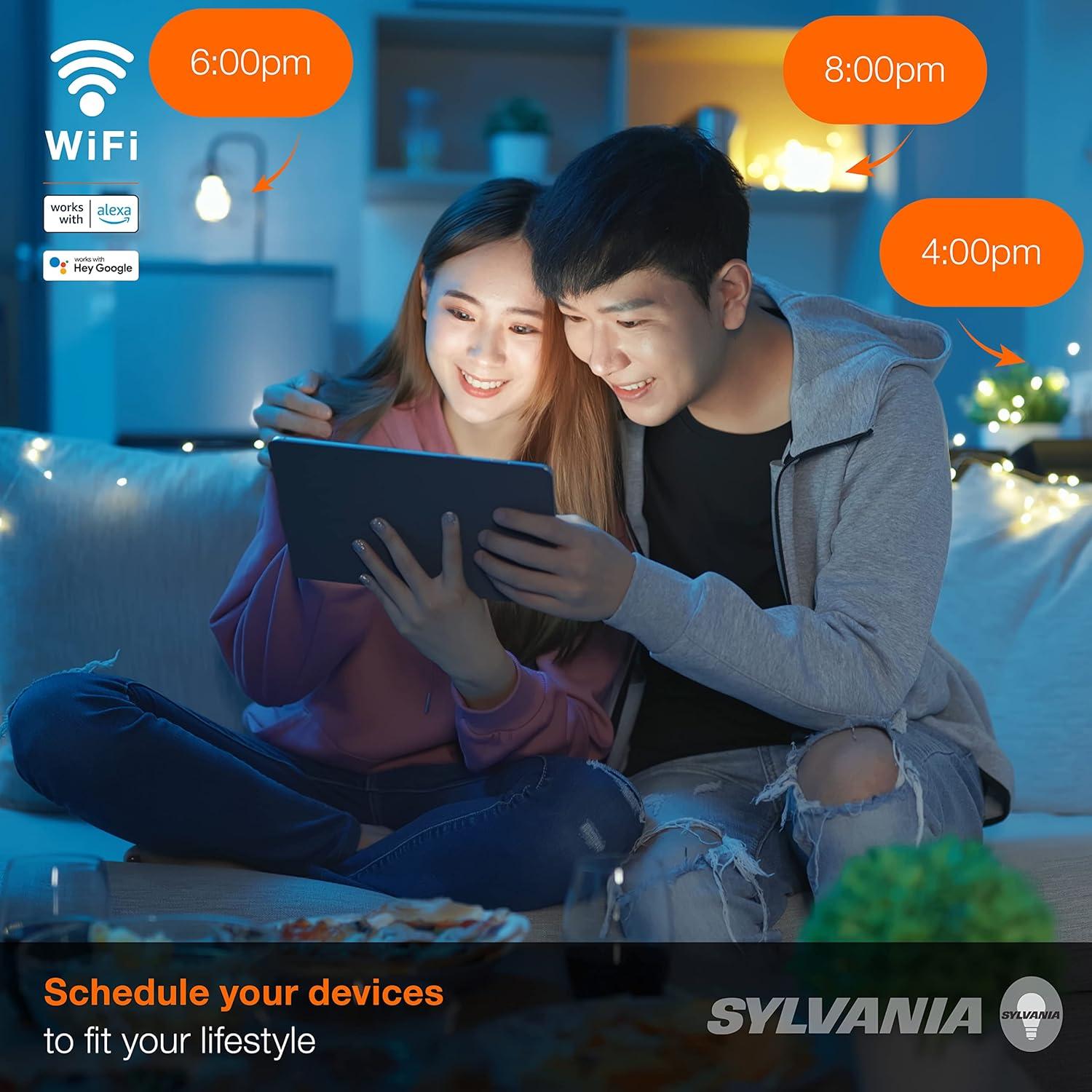 Enchufe Inteligente Wifi SYLVANIA 4 Unidades Control por Voz