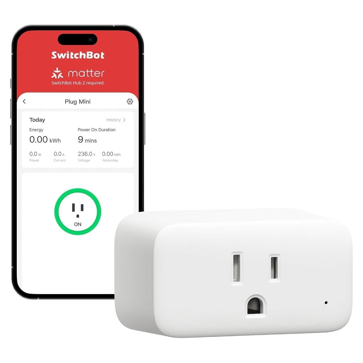 Enchufe Inteligente Mini SwitchBot 15A WiFi y Bluetooth