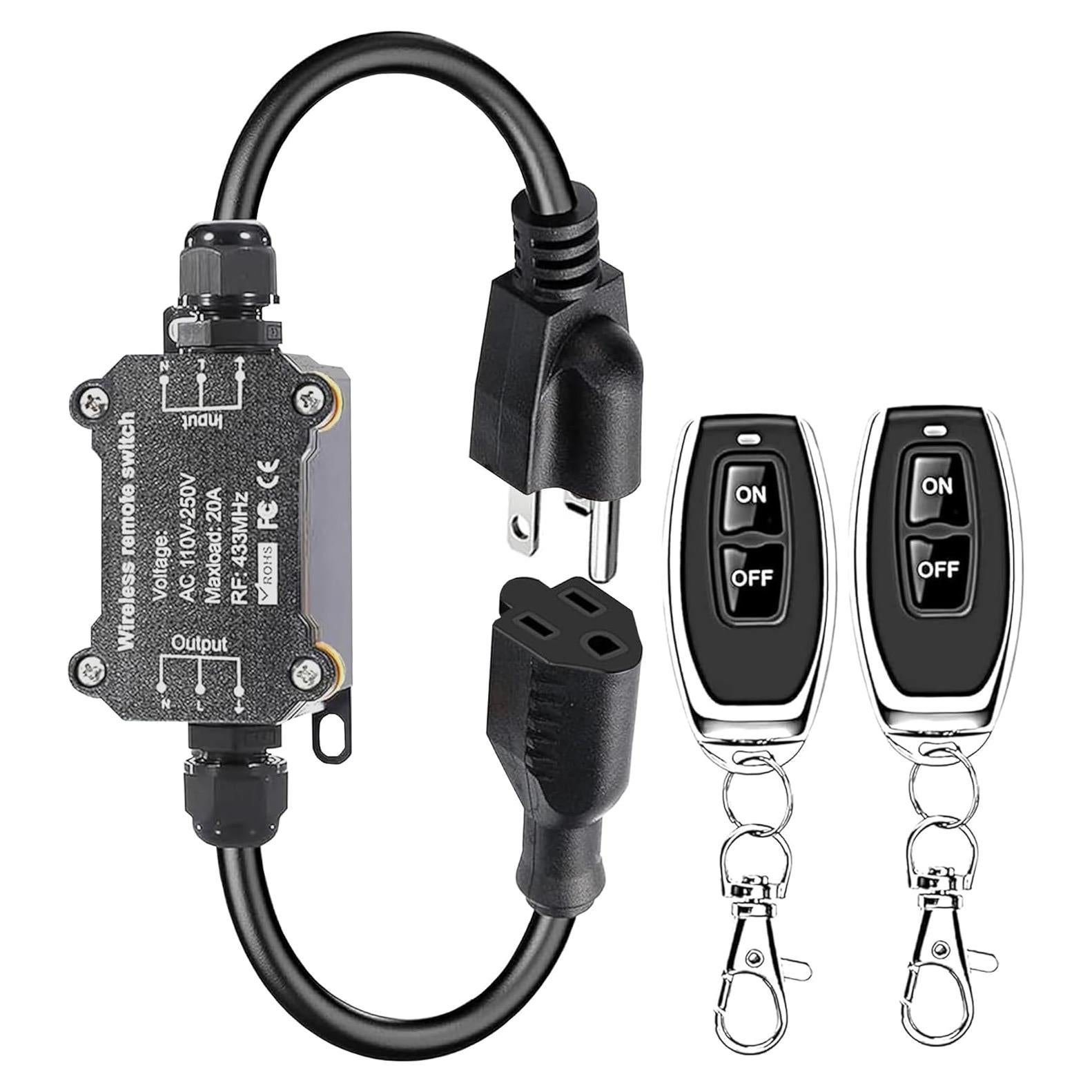 Interruptor Inalámbrico Impermeable AC110V/250V - Control Remoto RF