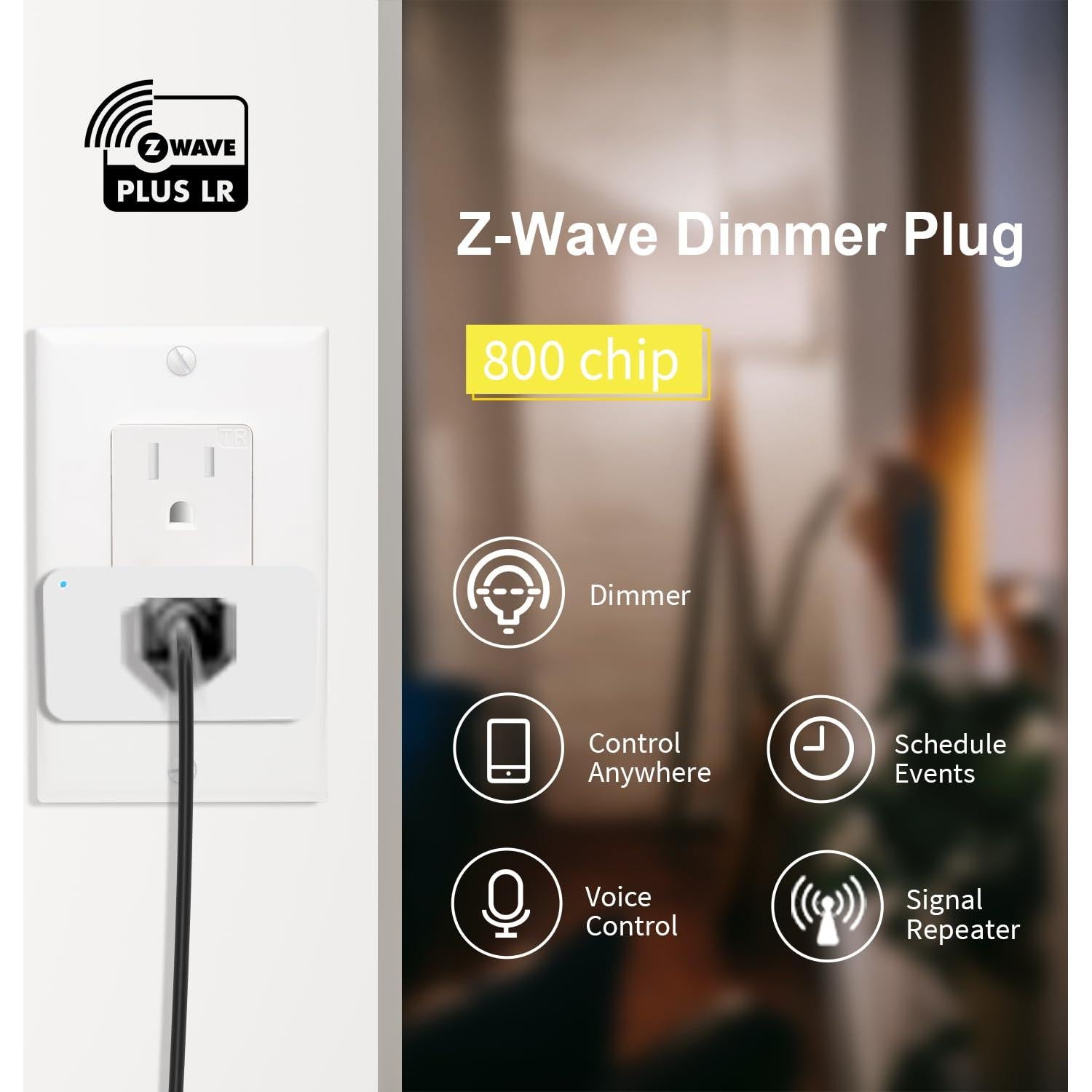 Enchufe Inteligente Regulador Z-Wave Minoston MP31ZD 1-100% Brillo