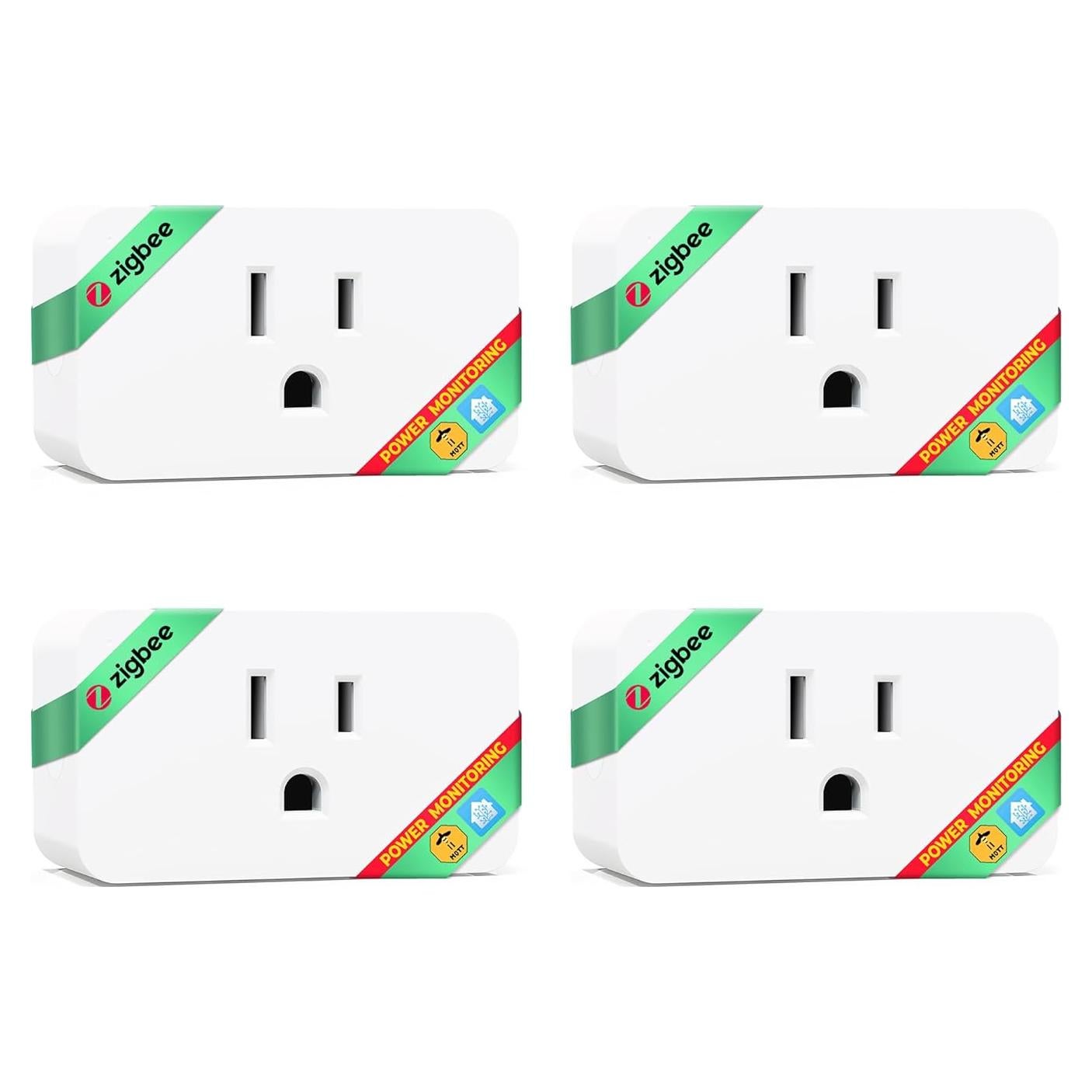 Enchufe Inteligente ZigBee 15A NOUS - Monitoreo Energía 4 Pcs