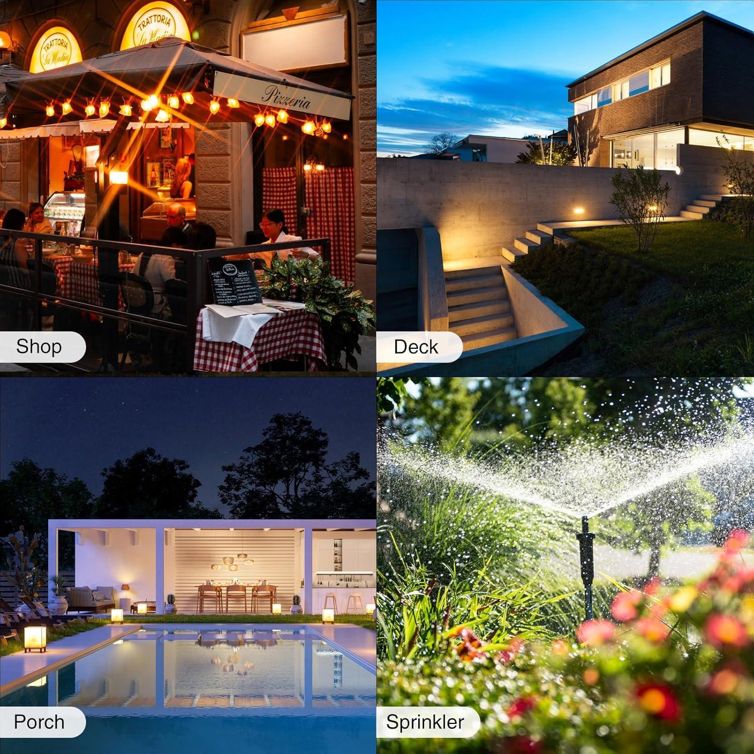 Enchufe Inteligente Exterior GHome Smart 2 Tomas IP64 Wi-Fi