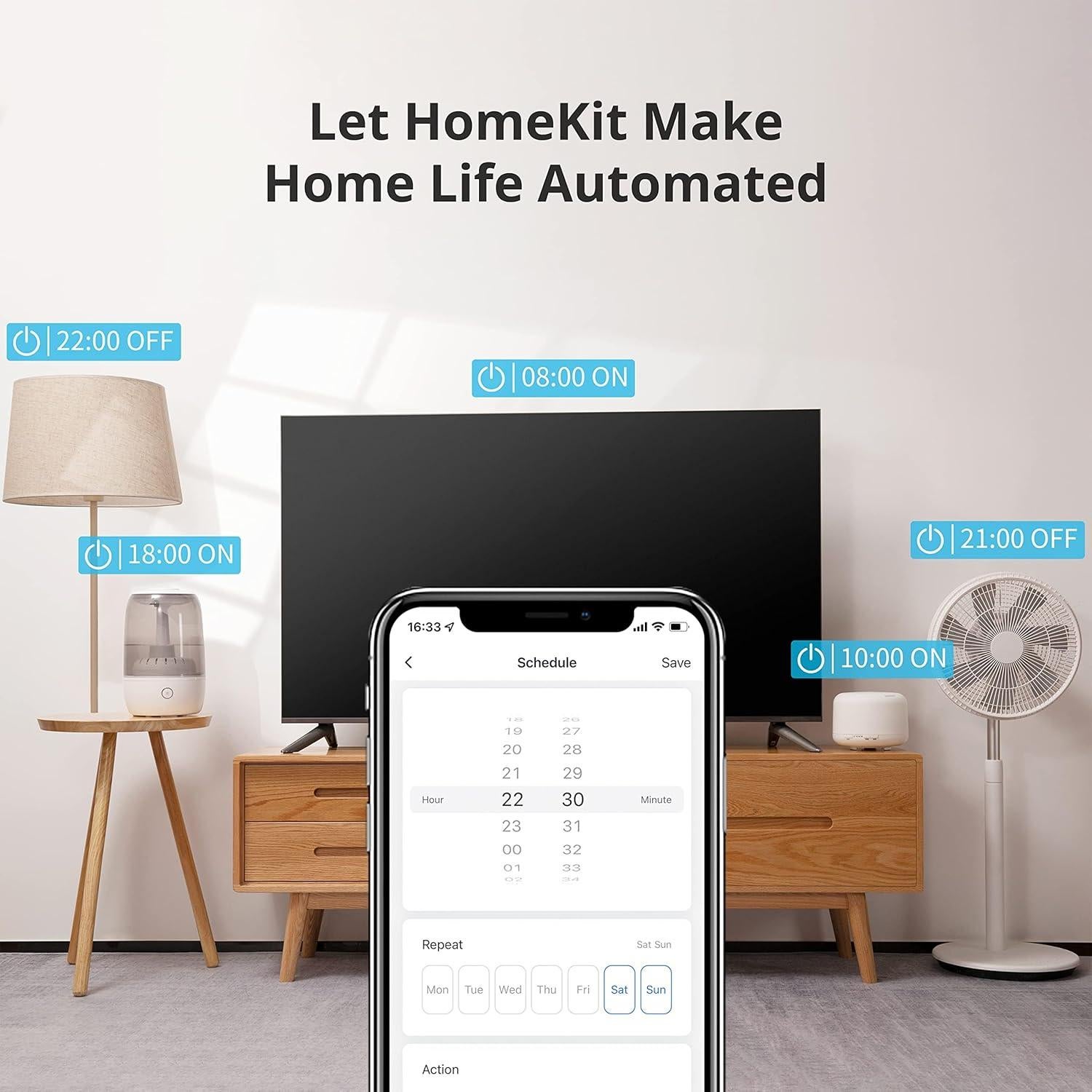 Enchufe Inteligente SwitchBot Mini HomeKit 15A WiFi 2.4G