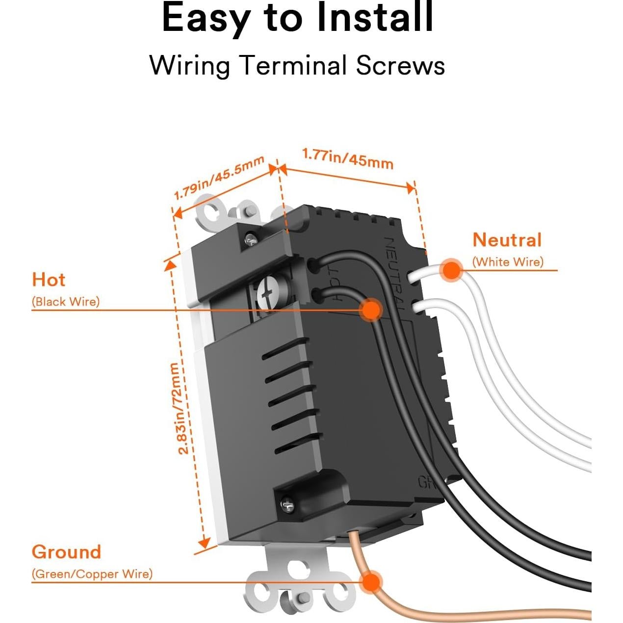 Enchufe Inteligente Lumary con USB y Tipo C 15A Control APP