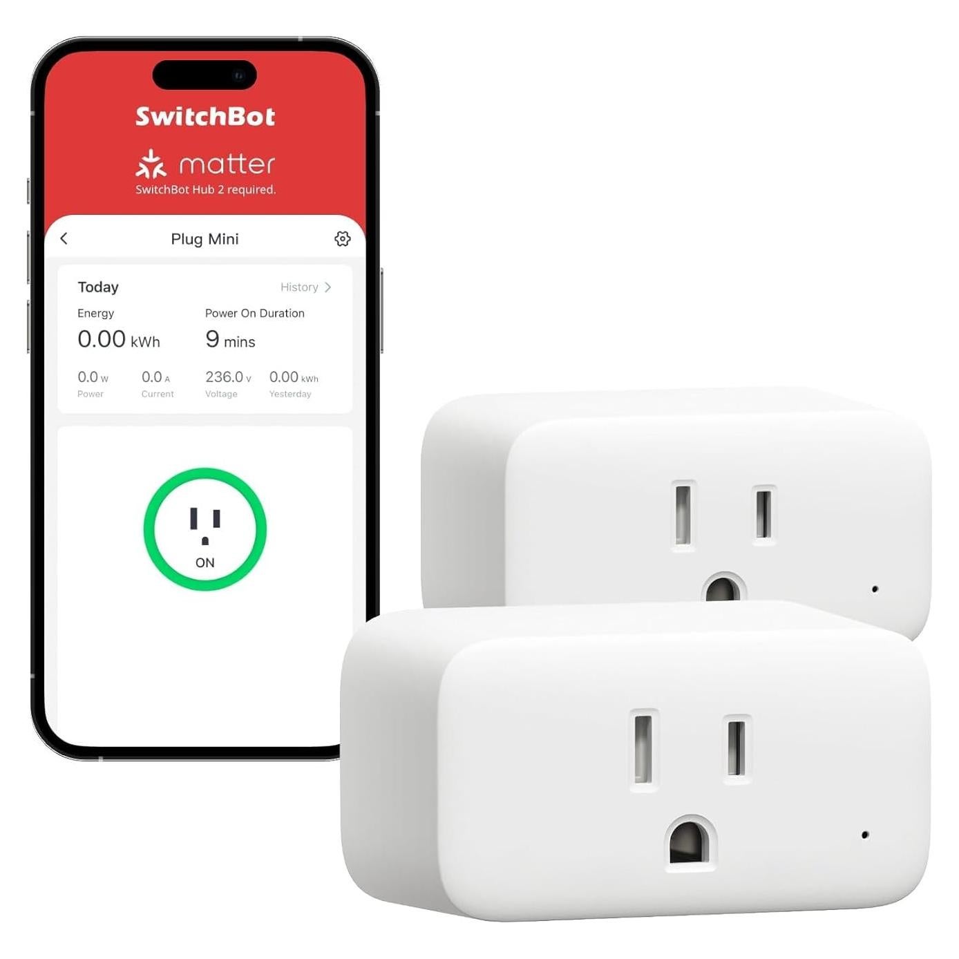 Enchufe Inteligente Mini SwitchBot 15A WiFi y Bluetooth