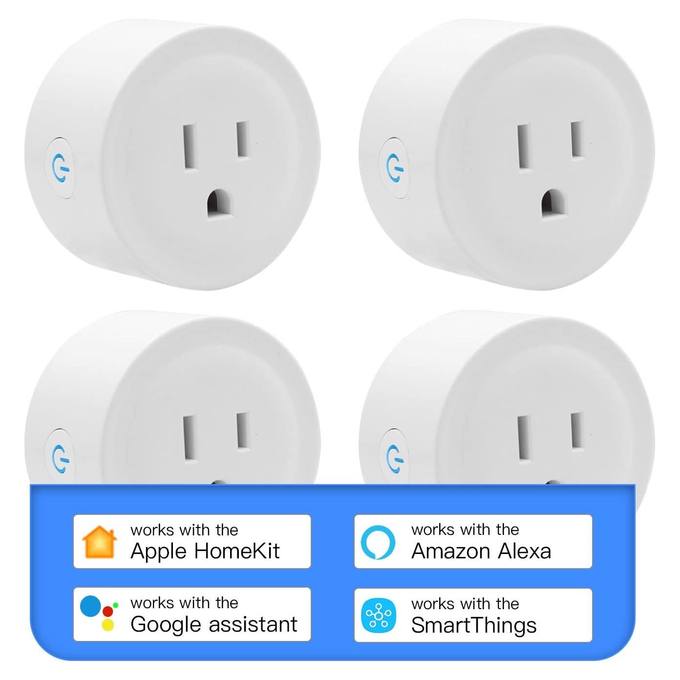 Enchufe Inteligente DoHome 4 Paquete Compatible con HomeKit