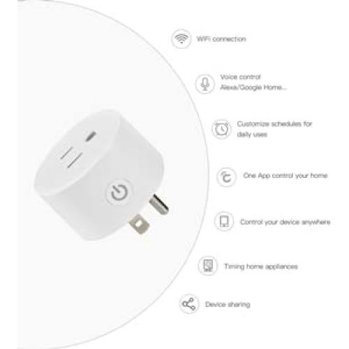 Enchufe Inteligente DoHome 4 Paquete Compatible con HomeKit