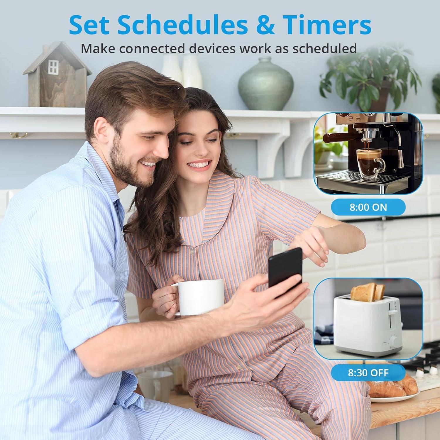 Enchufe Inteligente SONOFF S31 WiFi 15A Monitoreo Energía - 2 Pcs