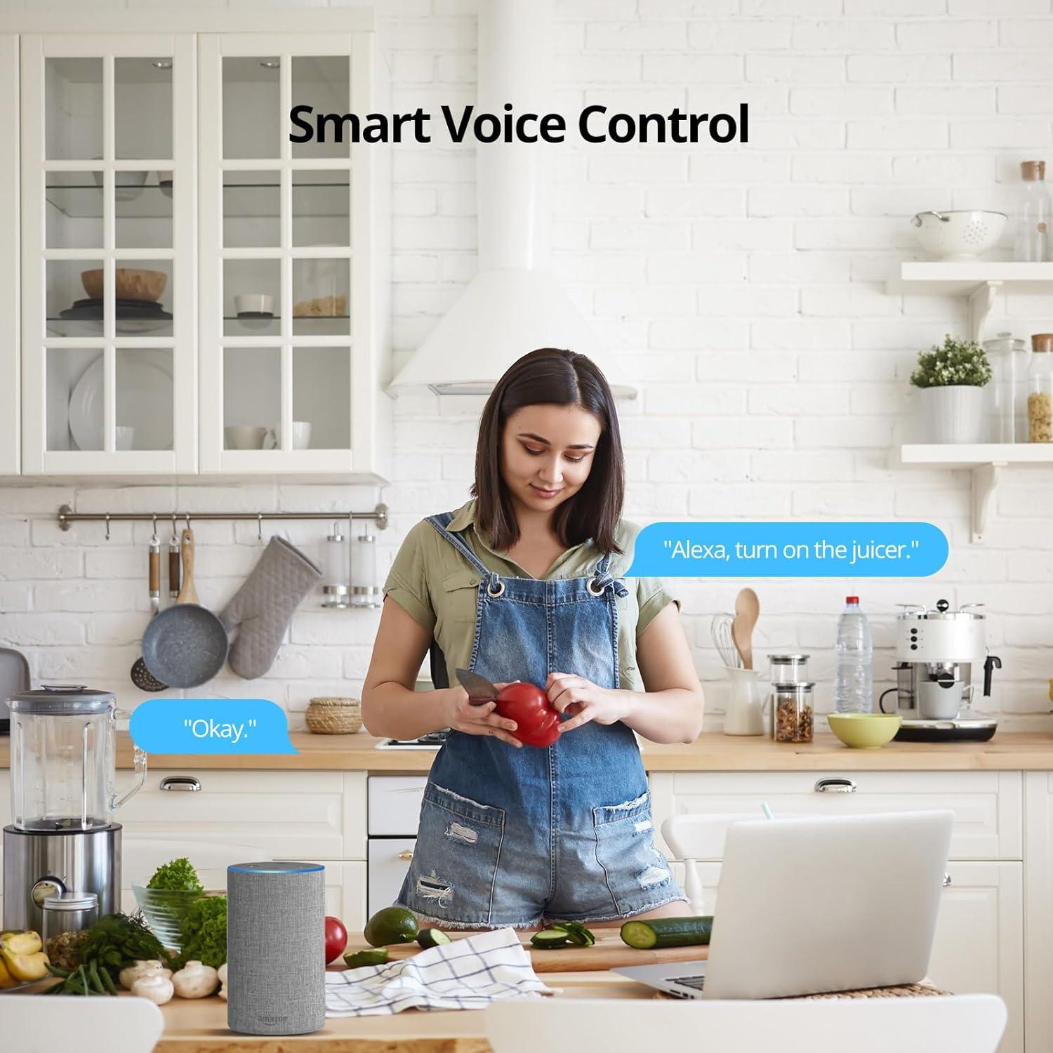 Enchufe Inteligente SONOFF S40 WiFi 15A Control Remoto 4 Pcs