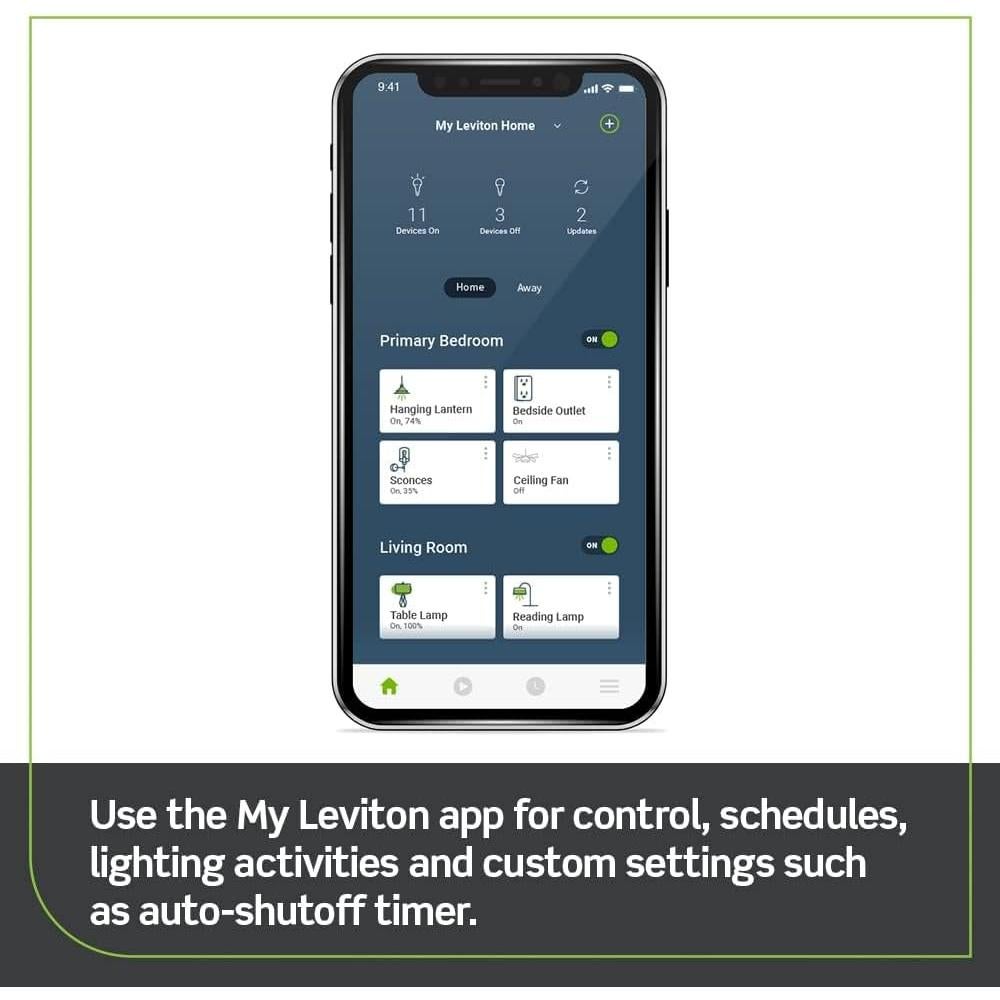 Enchufe Inteligente Leviton Decora 15A Wi-Fi Blanco