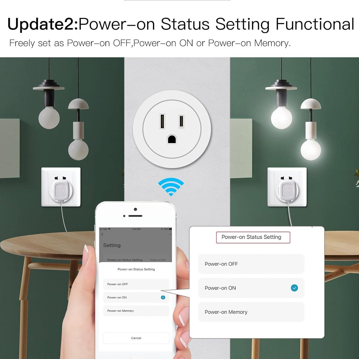 Enchufe Dimmer Inteligente WiFi MoesGo 2 Paquete Control Remoto