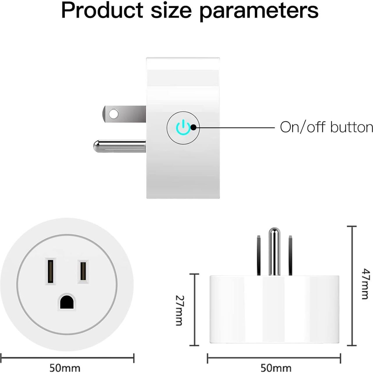 Enchufe Dimmer Inteligente WiFi MoesGo 2 Paquete Control Remoto