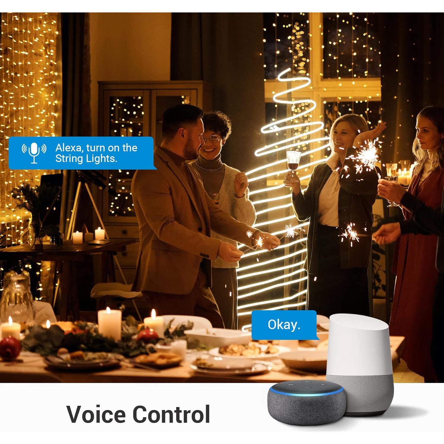 Enchufe Inteligente DEWENWILS WiFi 6 Salidas 1.83m Impermeable