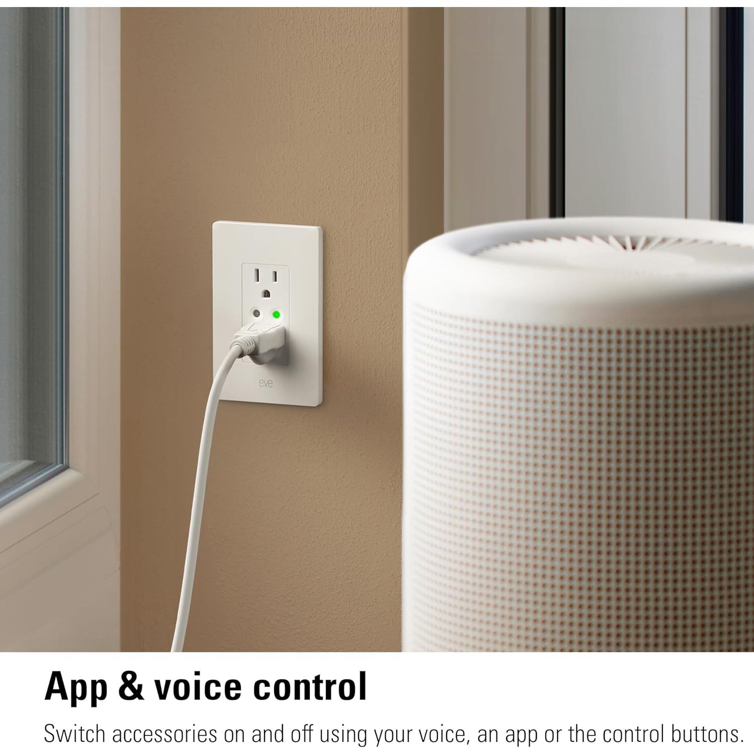 Enchufe Inteligente Eve Energy Outlet - Control por App y Voz