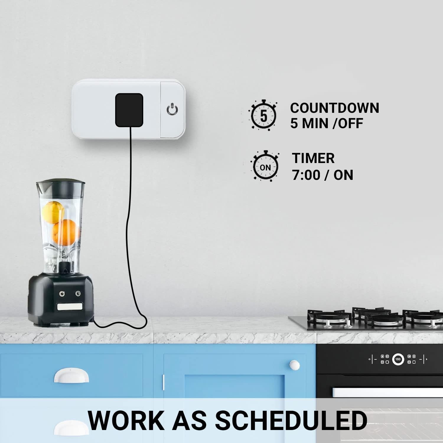 Paquete de 4 Enchufes Inteligentes Wi-Fi Lunabode YSP-102