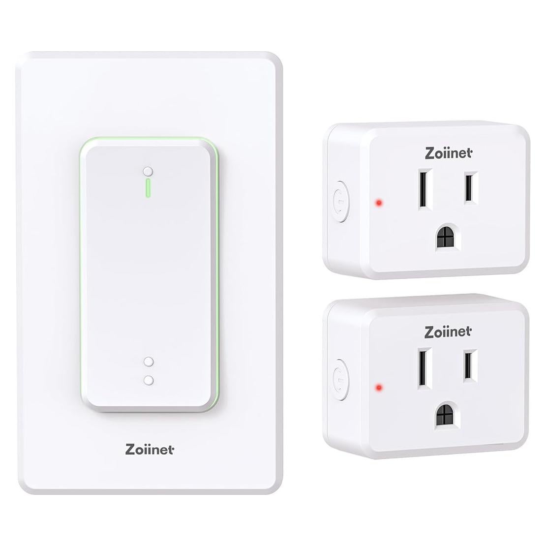 Interruptor Remoto Inalámbrico Doble Zoiinet 1500W 300ft