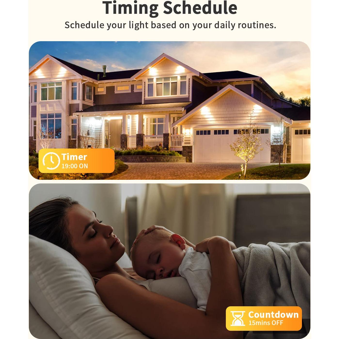 Enchufe Inteligente HAPYTHDA WiFi 2.4GHz Control Remoto RF433